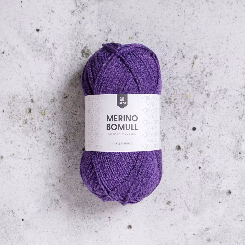 Järbo Merino Bomull, 34018, Prism Violet, 50g