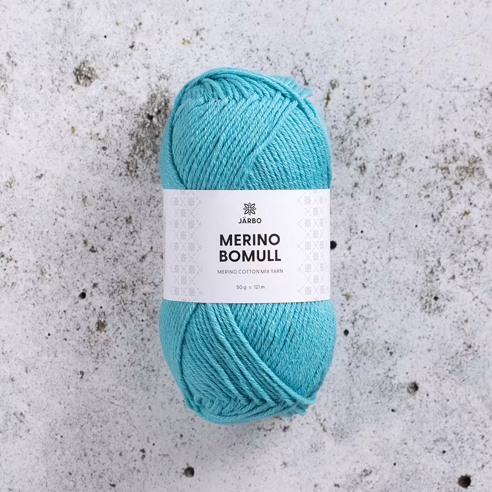 Järbo Merino Bomull, 34020, Teal We Meet Again, 50g