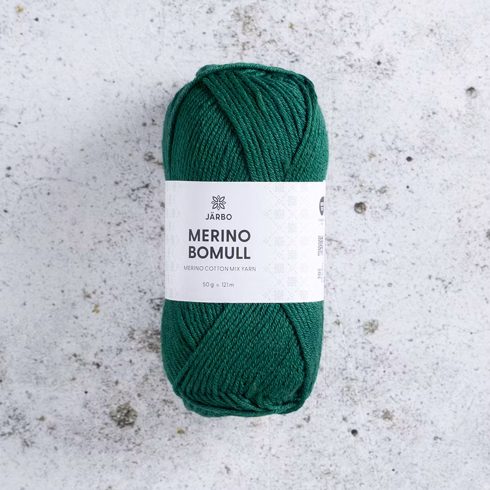 Järbo Merino Bomull, 34027, Pressed Greens, 50g