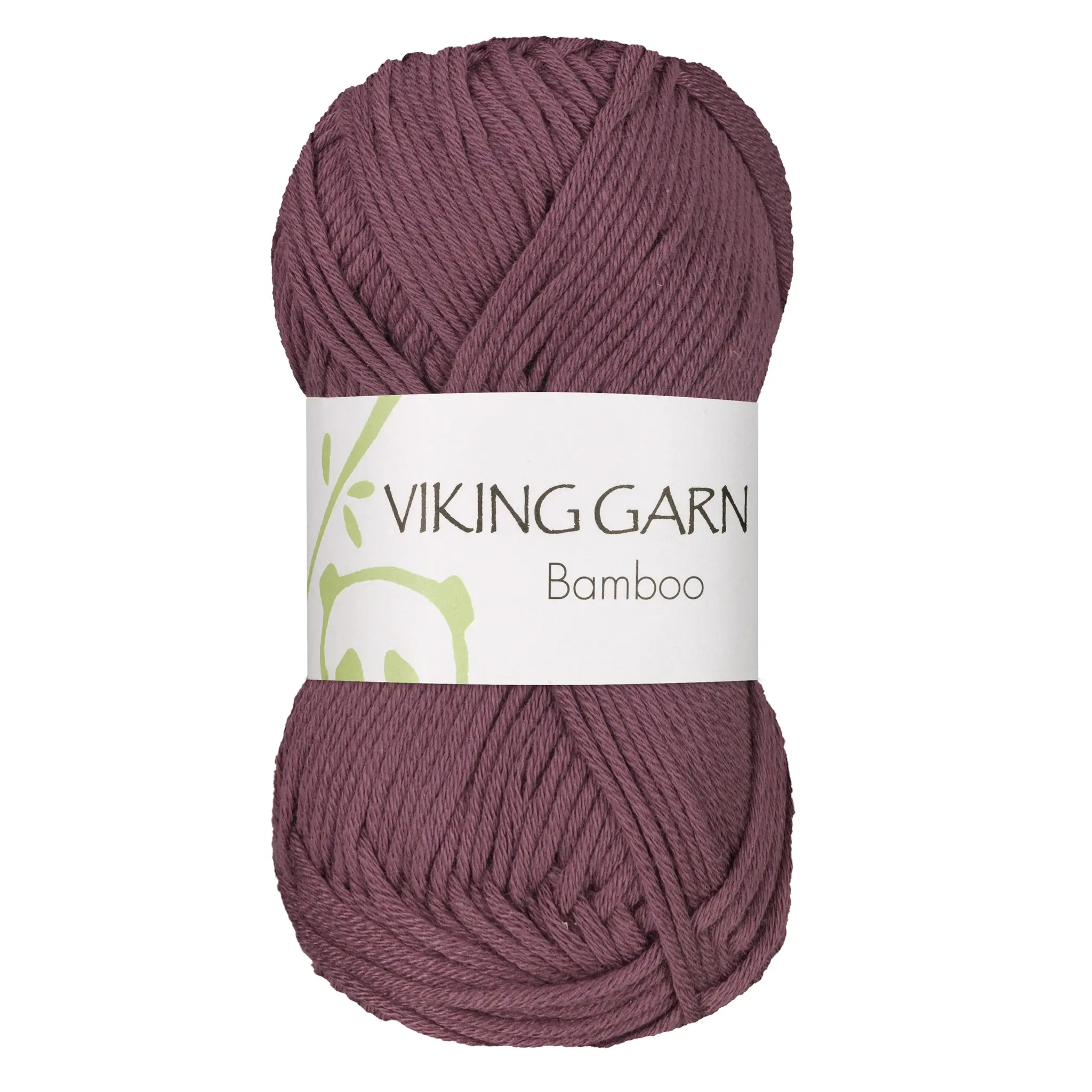 Viking Garn Bamboo, 50g, 668 Mörklila