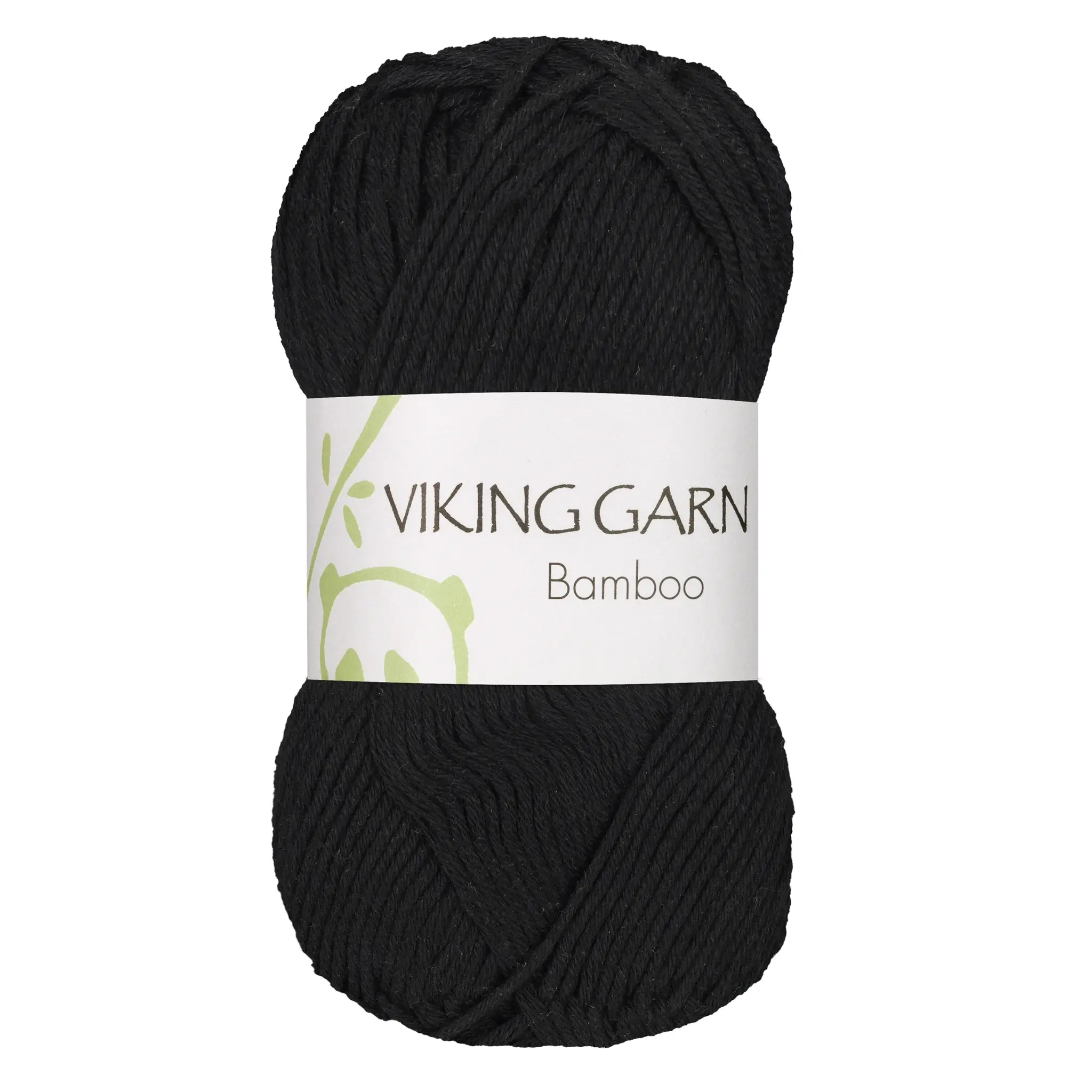 Viking Garn Bamboo, 50g, 603 Svart