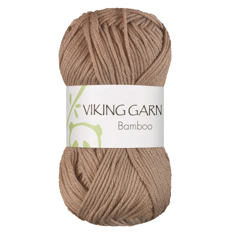 Viking Garn Bamboo, 50g, 610 Valnöt