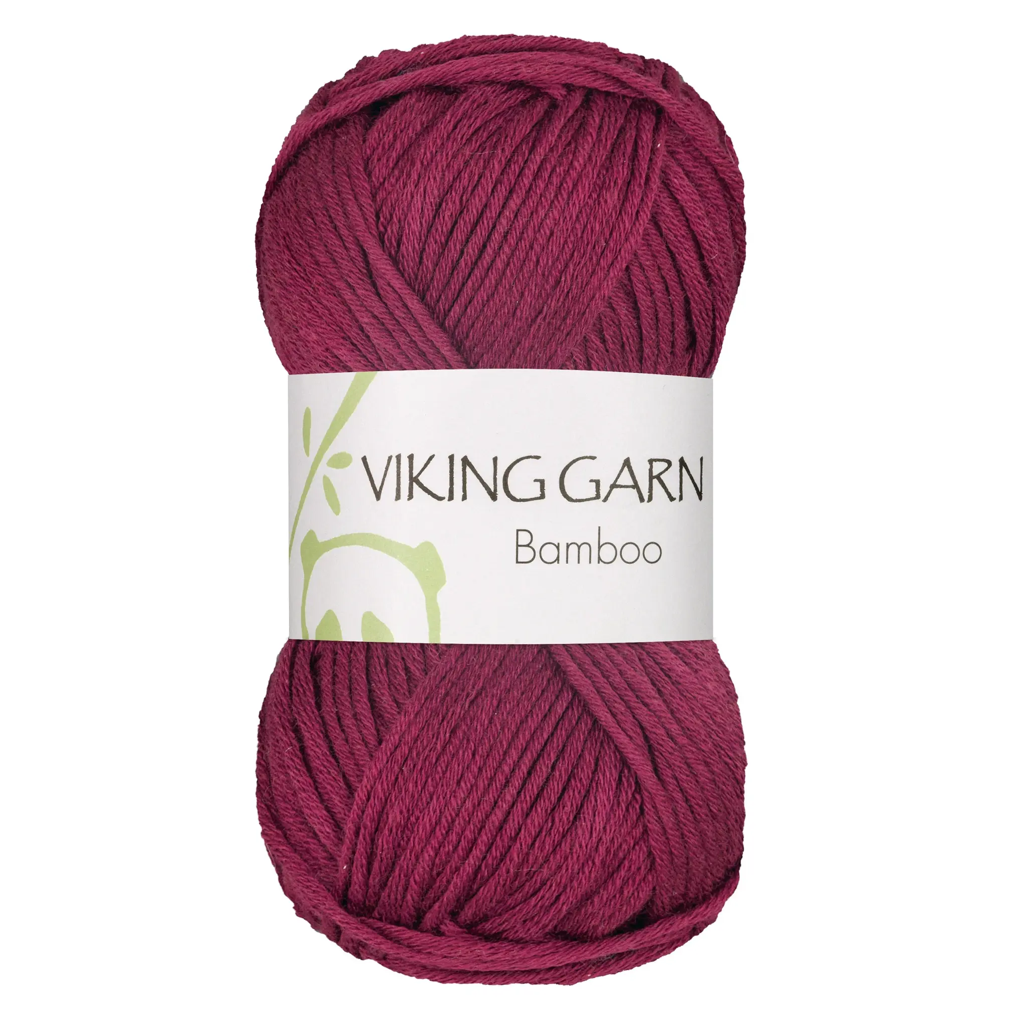 Viking Garn Bamboo, 50g, 618 Rödbrun