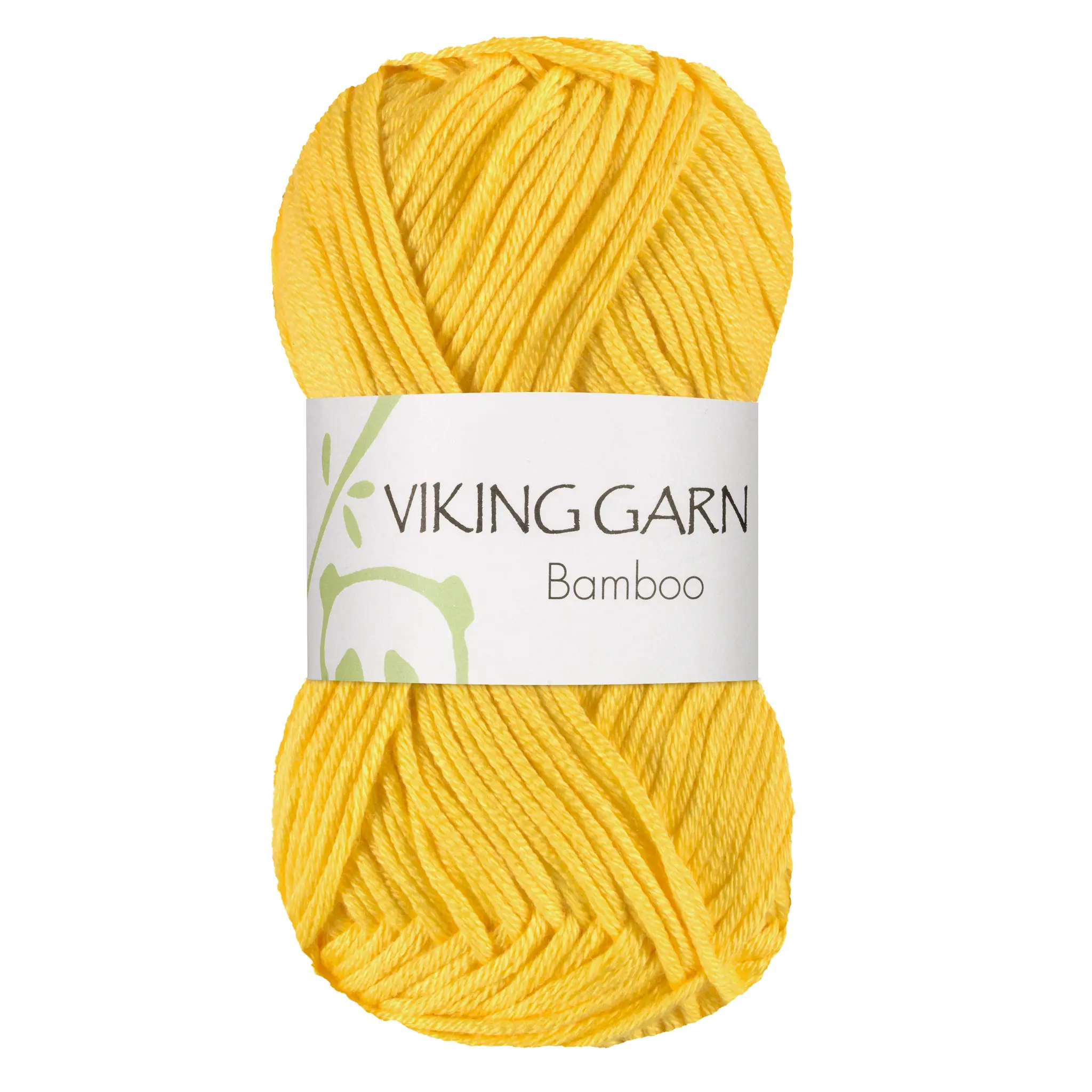 Viking Garn Bamboo, 50g, 641 Stark gul