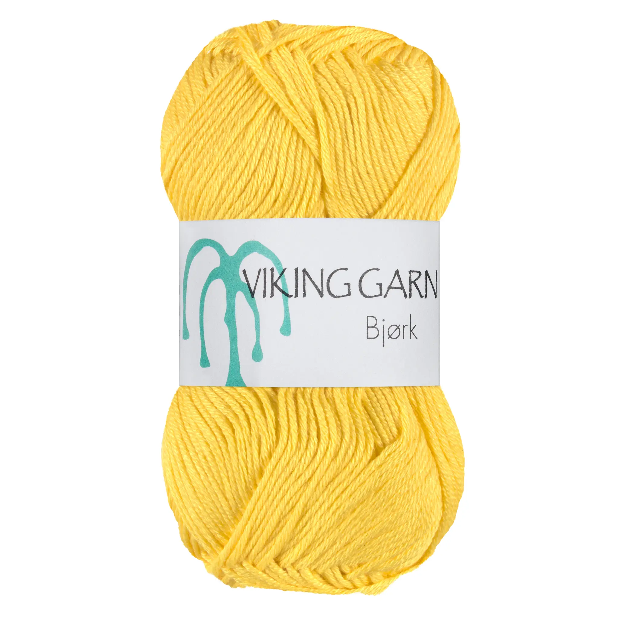 Viking Garn Bjørk, 50g, 541 Stark gul