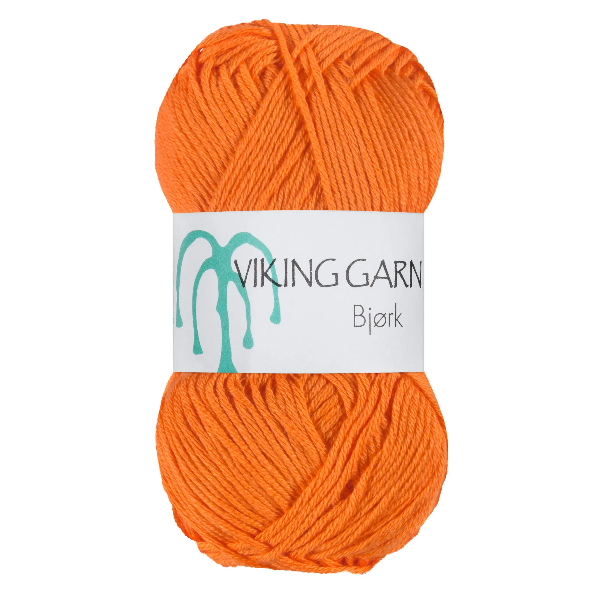 Viking Garn Bjørk, 50g, 553 Stark orange