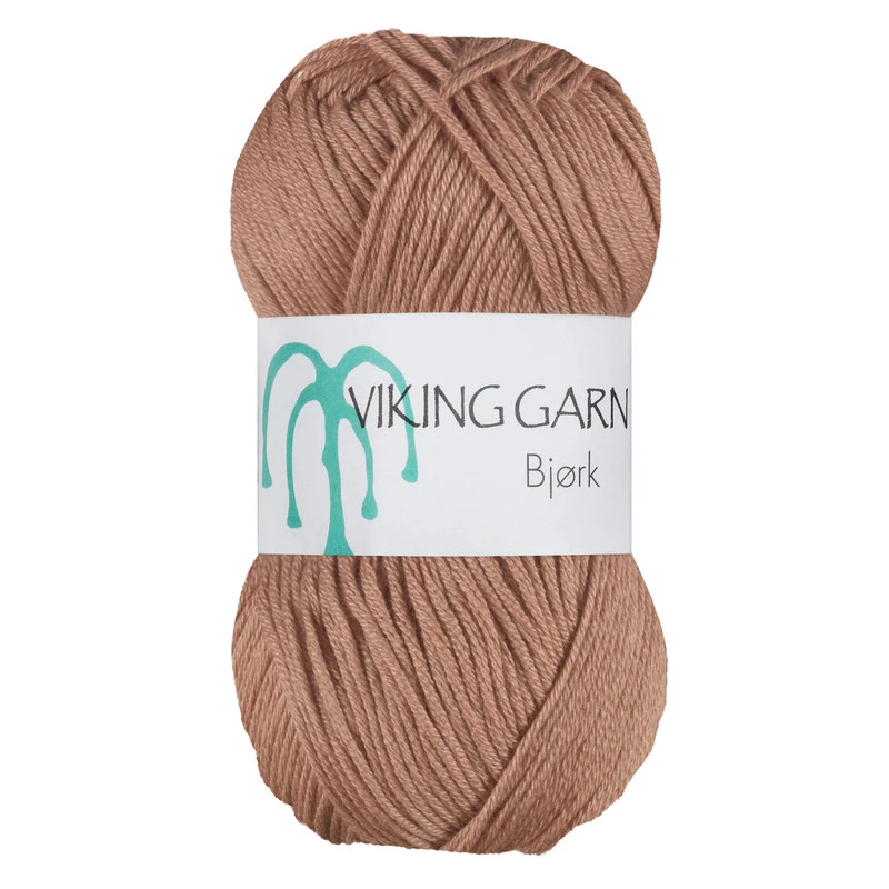 Viking Garn Bjørk, 50g, 581 Brunrosa