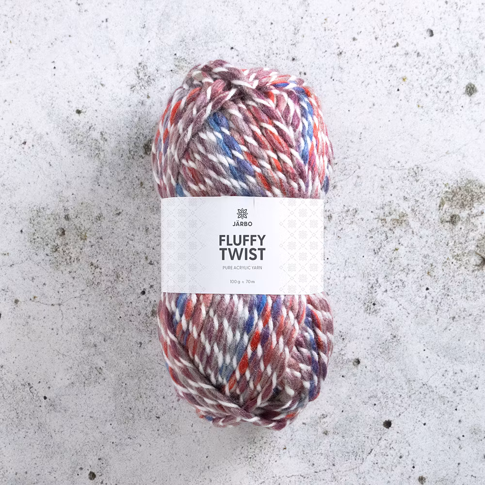 Järbo Fluffy Twist, 13616, Blush Damage, 100g