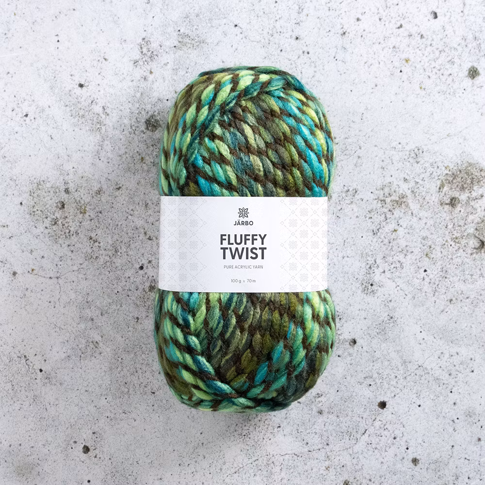 Järbo Fluffy Twist, 13617, Jungle Hex, 100g