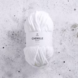 Järbo Chenille Maxi, 12301, White Crisp, 100g