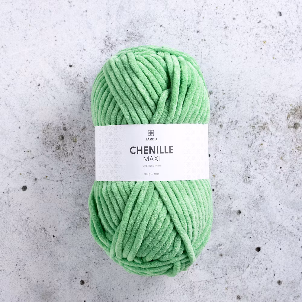 Järbo Chenille Maxi, 12309, Plush Pickle, 100g