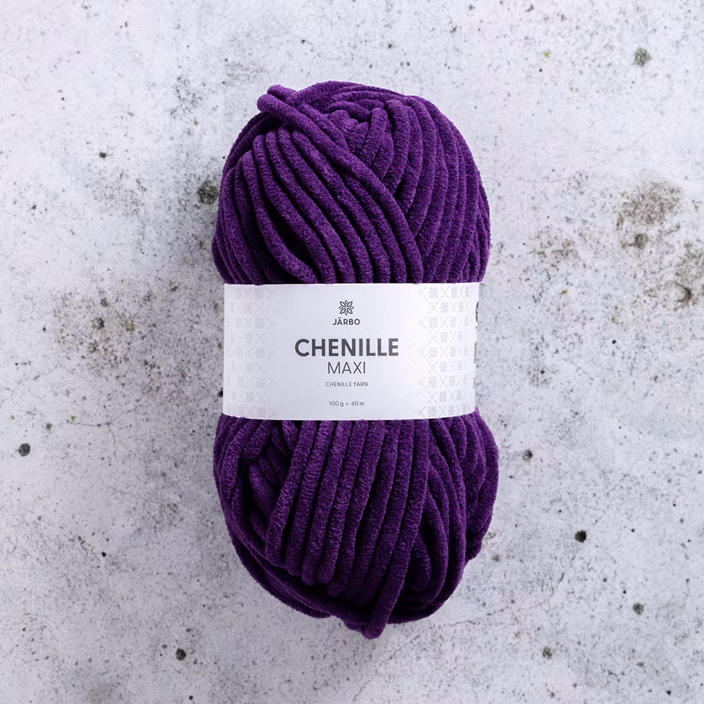 Järbo Chenille Maxi, 12310, Goth Muffin, 100g