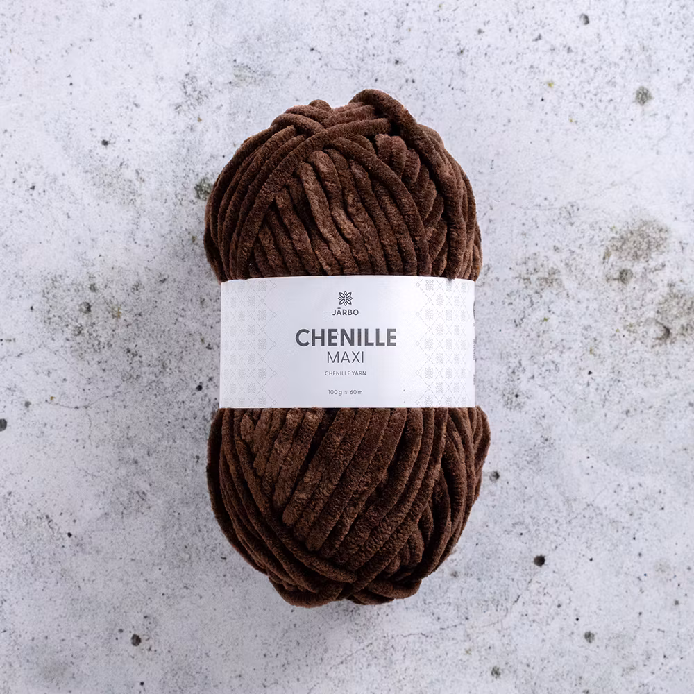 Järbo Chenille Maxi, 12312, Choco Loco, 100g