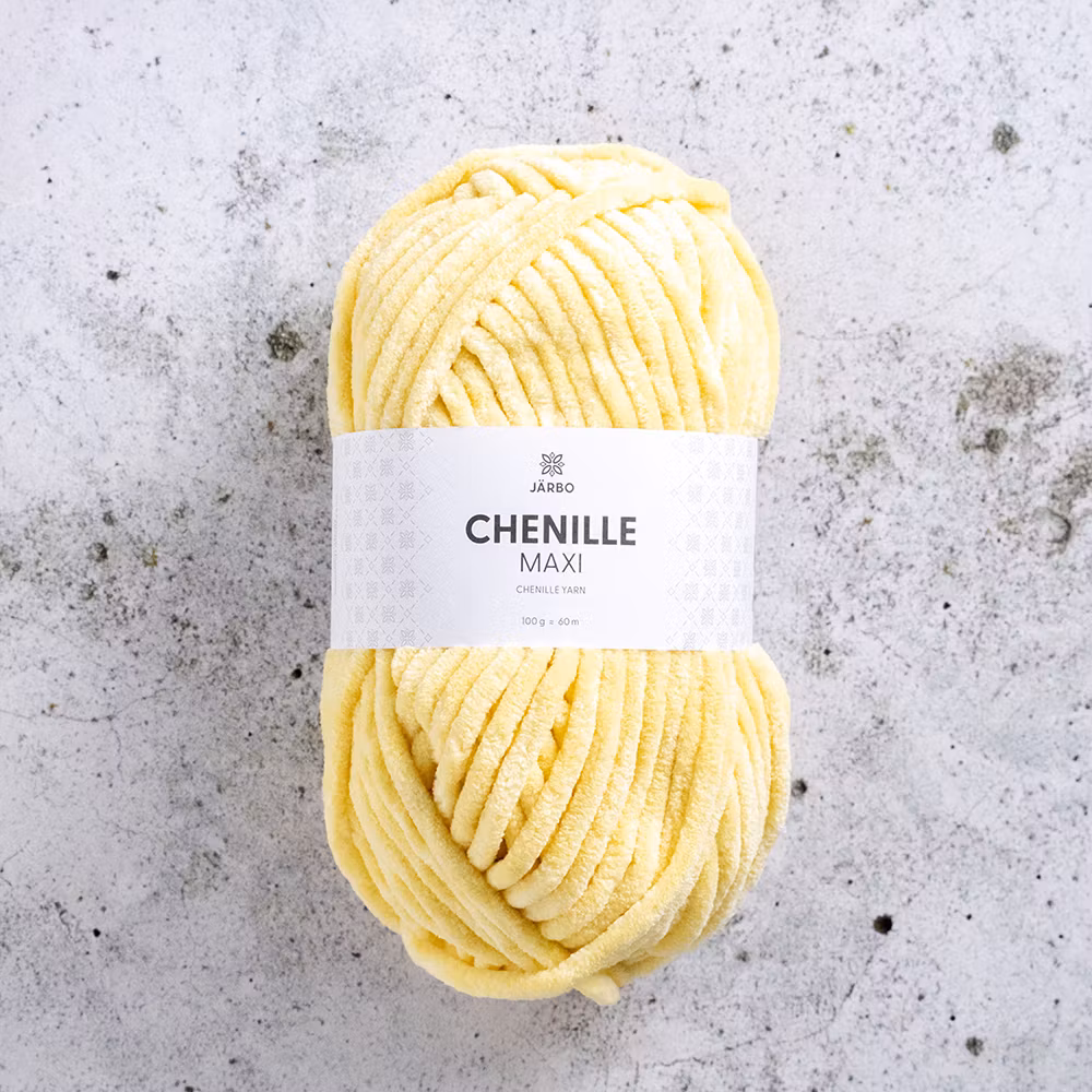 Järbo Chenille Maxi, 12314, Butter Bean, 100g