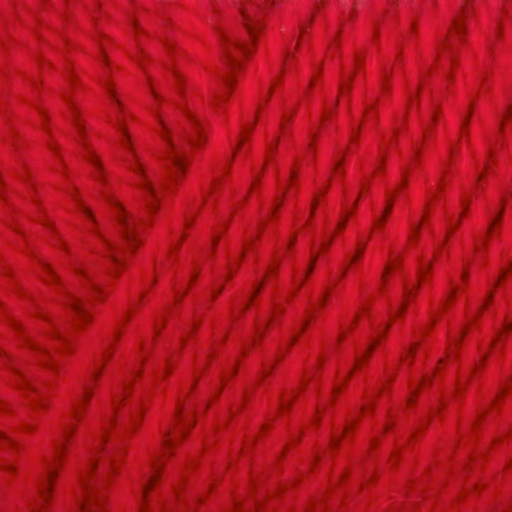 Närbild på Snorre Collection Nordwool, 50g, 150 Röd – garnets färg och struktur.