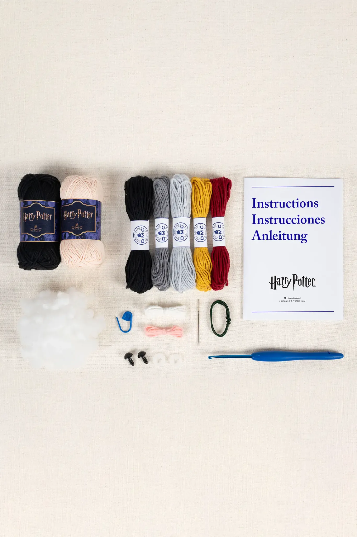 DMC Harry Potter – Virkkit amigurumi Harry – kompletterande produktbild
