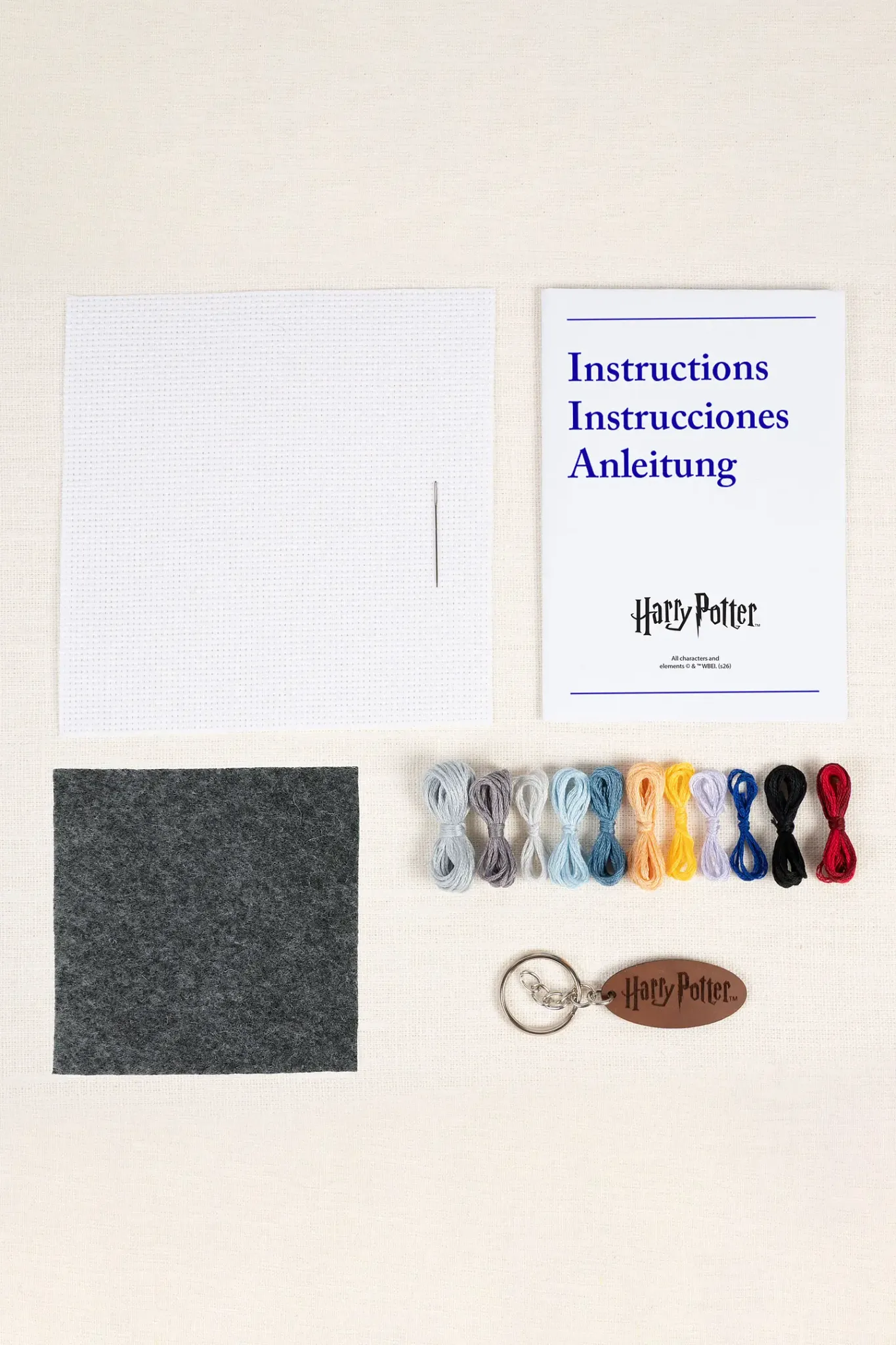 DMC Harry Potter – Korsstygnskit nyckelring Dumbledore – kompletterande produktbild