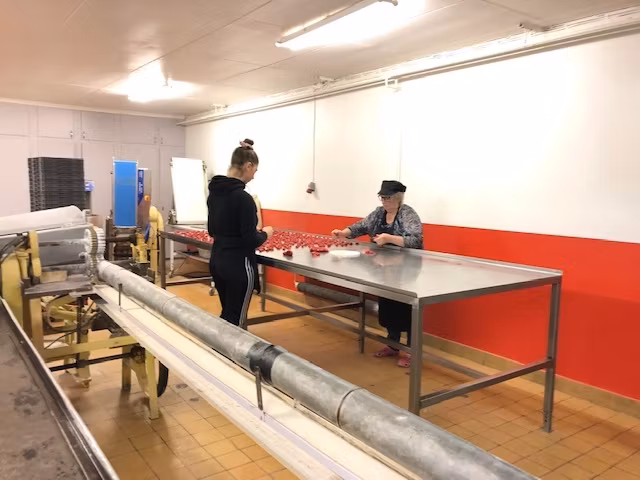 Besökte Råsnäs konfektyr fabrik.