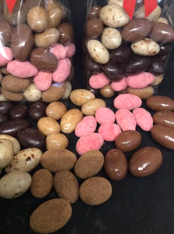 choklad mandlar mix.