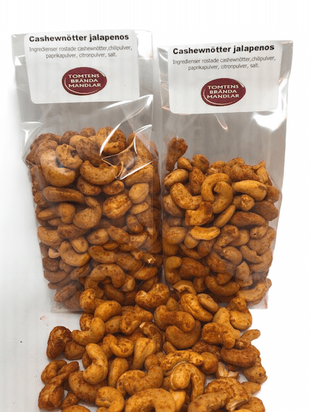 Cashewnötter Jalapenos