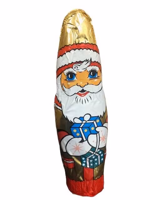 Jultomte choklad staniol
