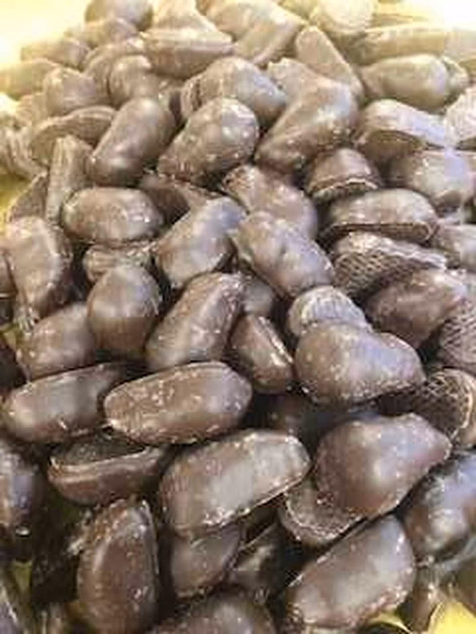 Choklad doppad apelsin/citron gelé.
