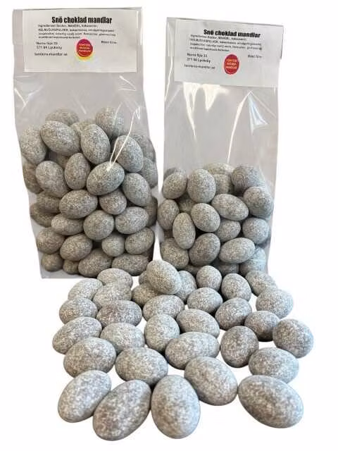 Upplev Lyxen av Mjölkchoklad & Mandlar - Snö Mandel!