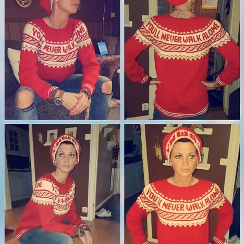 Mønster på genseren : Liverpool bord