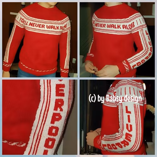 Mønster på genseren : Liverpool Army