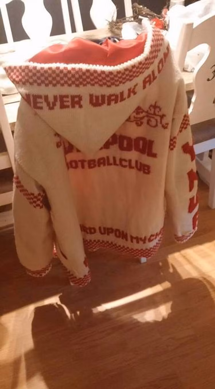 Mønster på jakken : A liverbird upon my chest