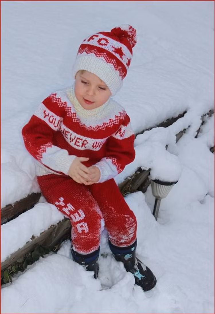 Mønster på Barnesettet : You`ll never walk alone