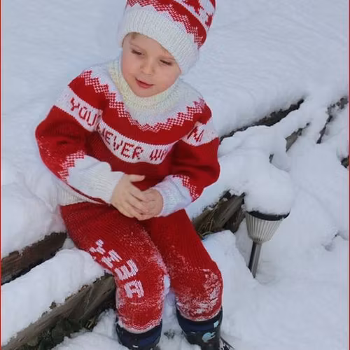 Mønster på Barnesettet : You`ll never walk alone