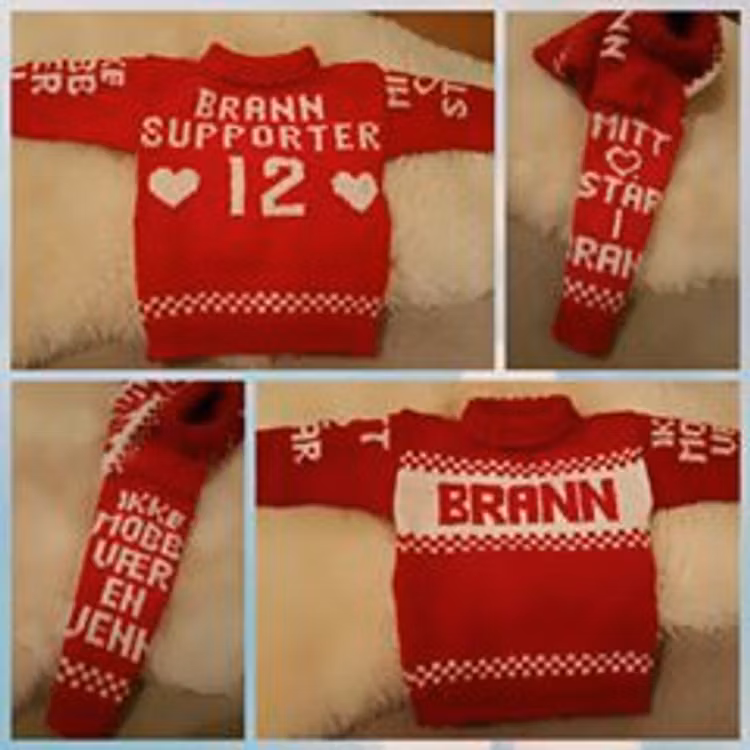 Mønster på : BRANN genser barn