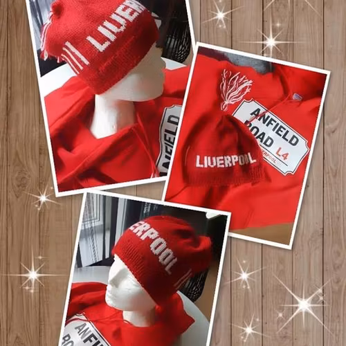 Mønster på luen : Liverpool