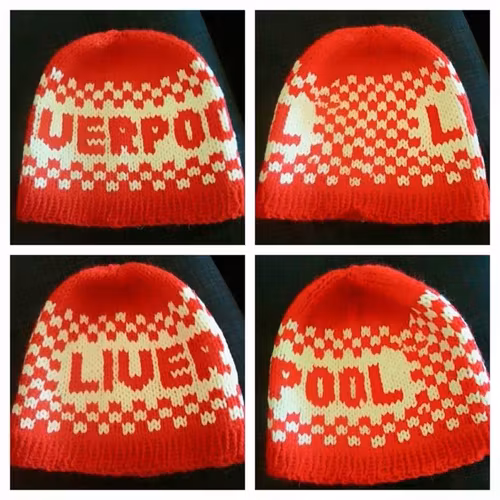 Mønster på luen : Ruter