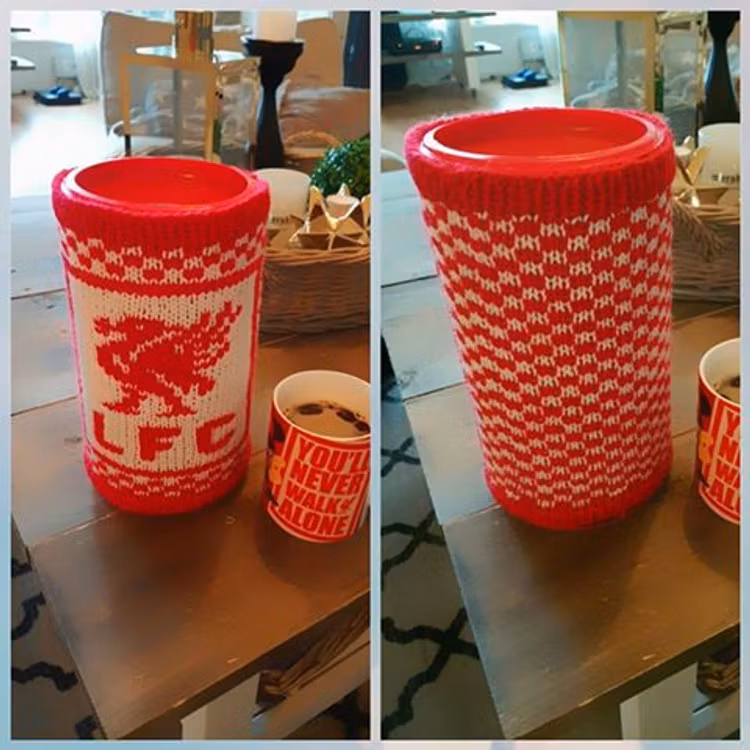 Mønster på tennbrikettboksen : Liverpool