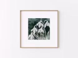 "Snowdrops" - Linoprint