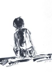 Flickan - Konstkort