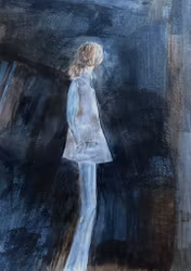 "The girl in the coat"