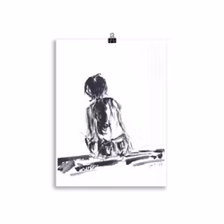 "The girl" - Art print