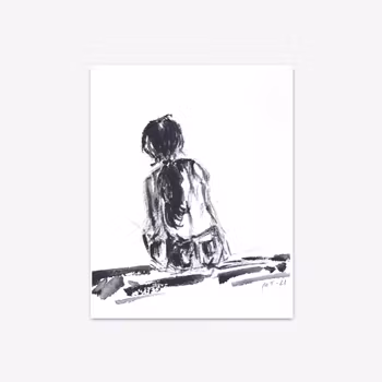 "The girl" - Art Print