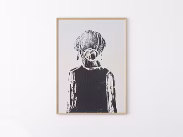 "She" - tryck från träsnitt