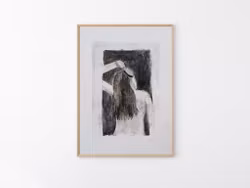 "Jag borde kamma mig" - Monoprint