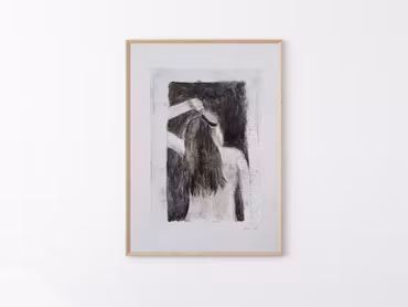 "Jag borde kamma mig" - Monoprint