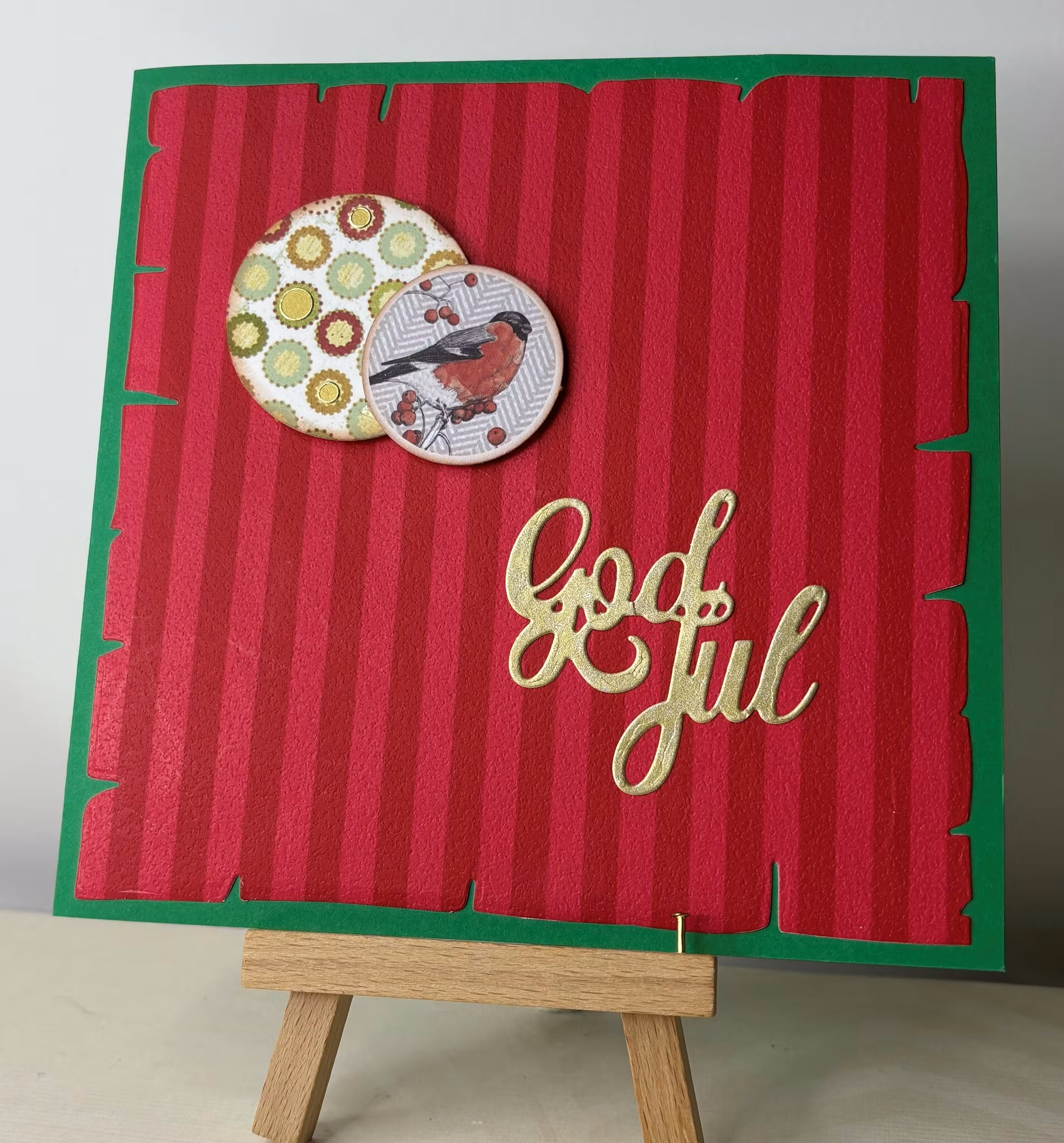 Handgjorda kort av JessieL: God Jul -Talgoxe