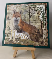 Kopia Handgjorda kort av JessieL: Hipp hipp Hurra - Räv