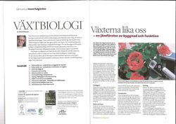 Växtbiologi - särtryck