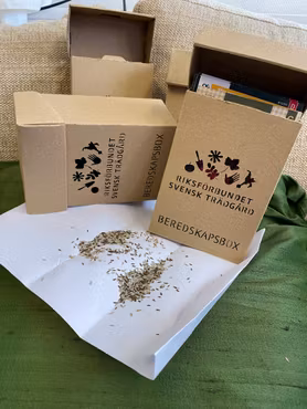 Beredskapsboxen - kartong för fröer