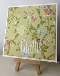 Grattis - Blommor & fåglar