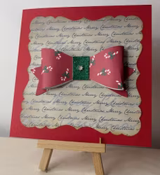 Handgjorda kort av JessieL: Merry christmas - Julrosett